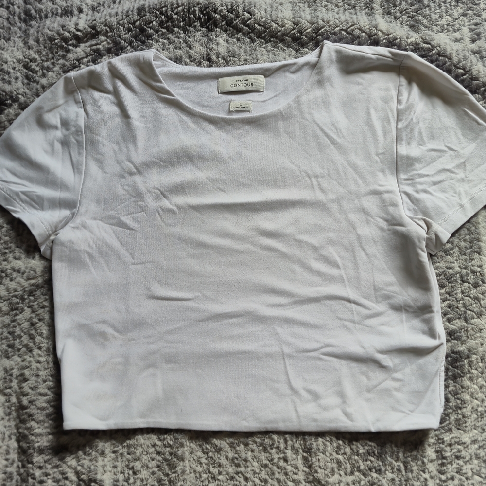 Babaton Contour White Women's Crop Top